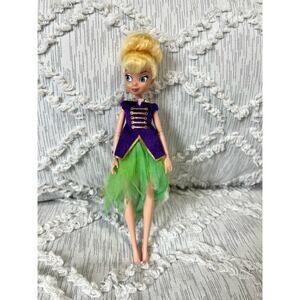 Tinkerbell Collectible Disney Bendable Poseable Doll 2012 No Wings